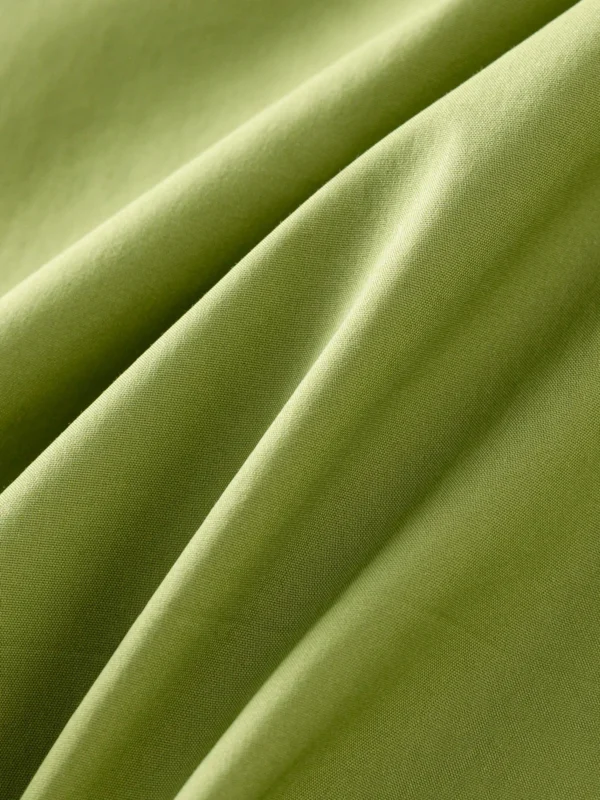 FSLE Women Summer Green One-Shoulder Sleeveless Waist Long Dress - Image 4