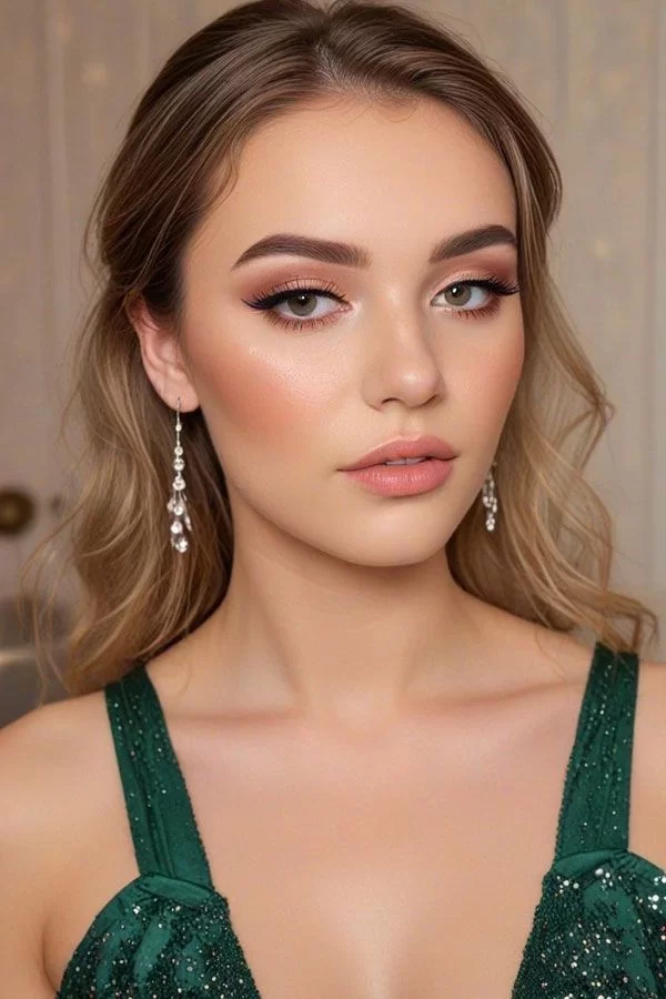 Best Makeup for a Green Prom Dress